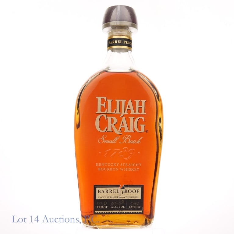 Elijah Craig Barrel Proof Bourbon (Batch C917): Elijah Craig Barrel Proof Bourbon, 750 ml, Batch C917 ? September 2017, 131.0 proof, 12 years old.
