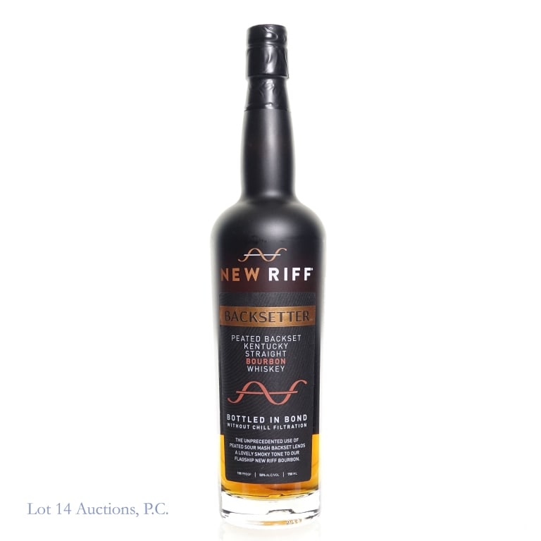 New Riff Backsetter Bottled in Bond Bourbon: New Riff Backsetter Bottled in Bond Bourbon, 100 proof, 750ml.