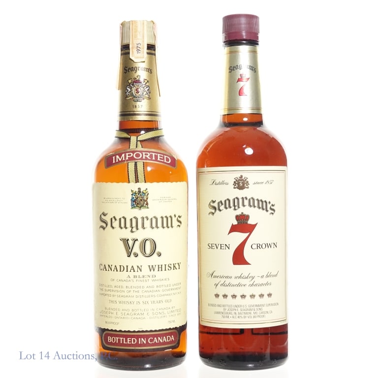 1975 Seagram's VO CA & 7 Crown American Whiskey (1 of 3)