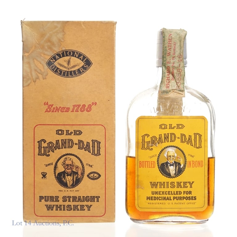 Pre-Pro 1934 Old Grand-Dad Bottled-In-Bond Whiskey (1 of 6)