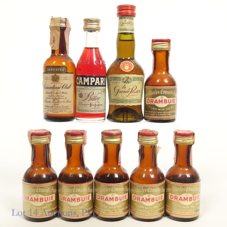 Vintage Mini Bottles, Liqueur, Whisky (1 of 5)