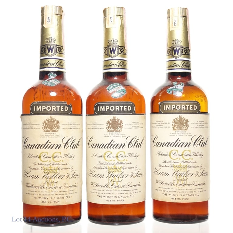 1959 Canadian Club Whisky (3) ** (1 of 4)