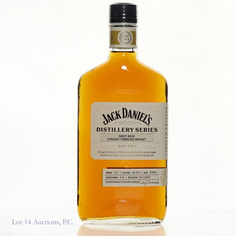 Jack Daniel's Distillery Series Sweet Mash: Jack Daniel's Distillery Series Sweet Mash Straight Tennessee Whiskey, 117 Proof, 375 ml, Selection #15, Released: Fall 2025.