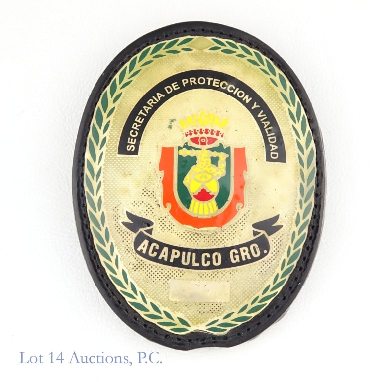 Traffic Police Badge Acapulco, Guerrero, Mexico (1 of 3)