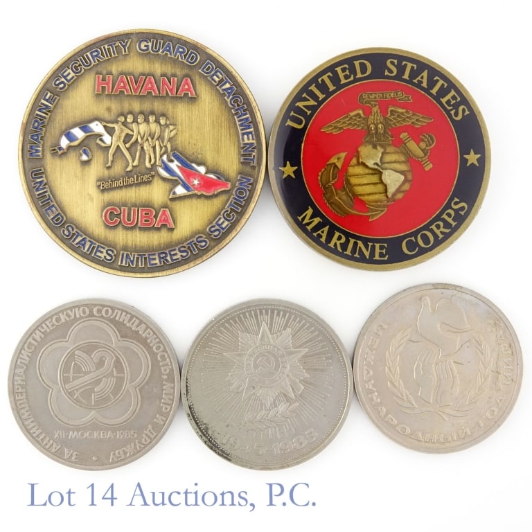 US Marine Challenge & Soviet Coins (5) - 2