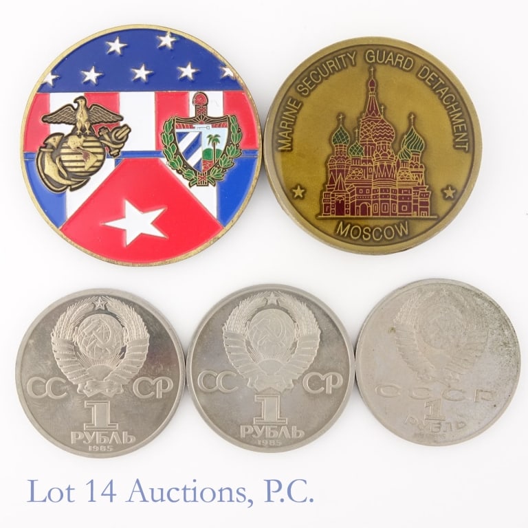 US Marine Challenge & Soviet Coins (5) - 3