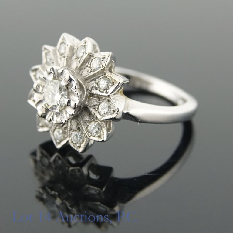 14k White Gold Diamond Ring (1 of 4)