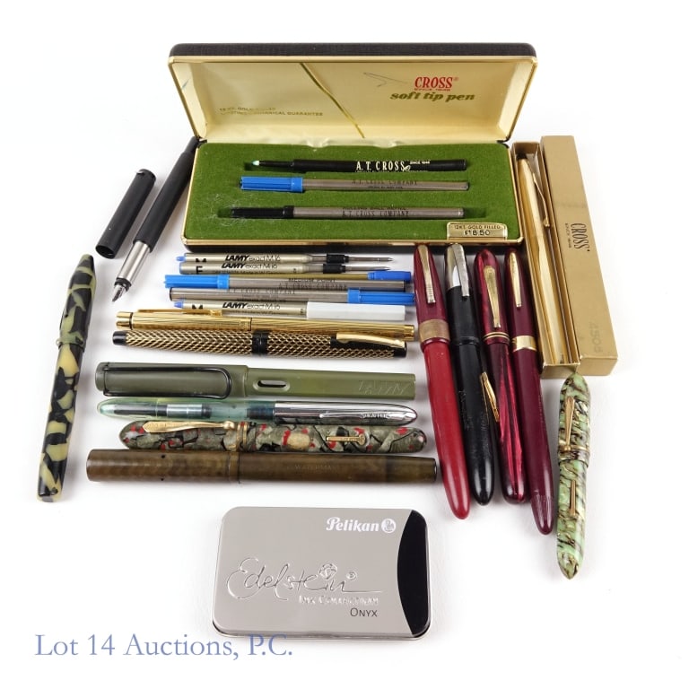 Parker, Lamy, Sheaffer Fountain Pens (14) & More (1 of 5)