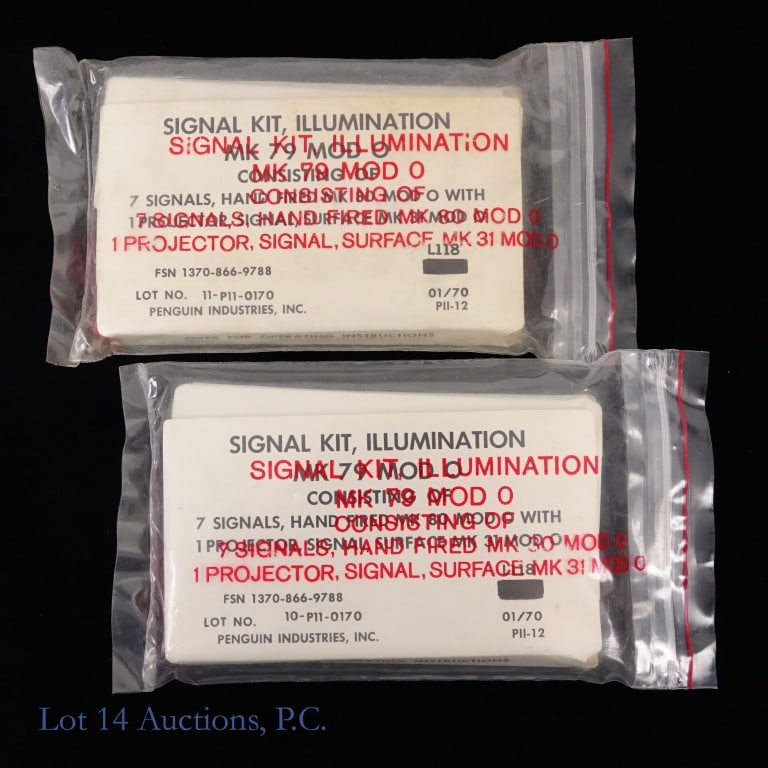 US Navy MK 79 Pencil Flare Signal Kits (2) (1 of 4)