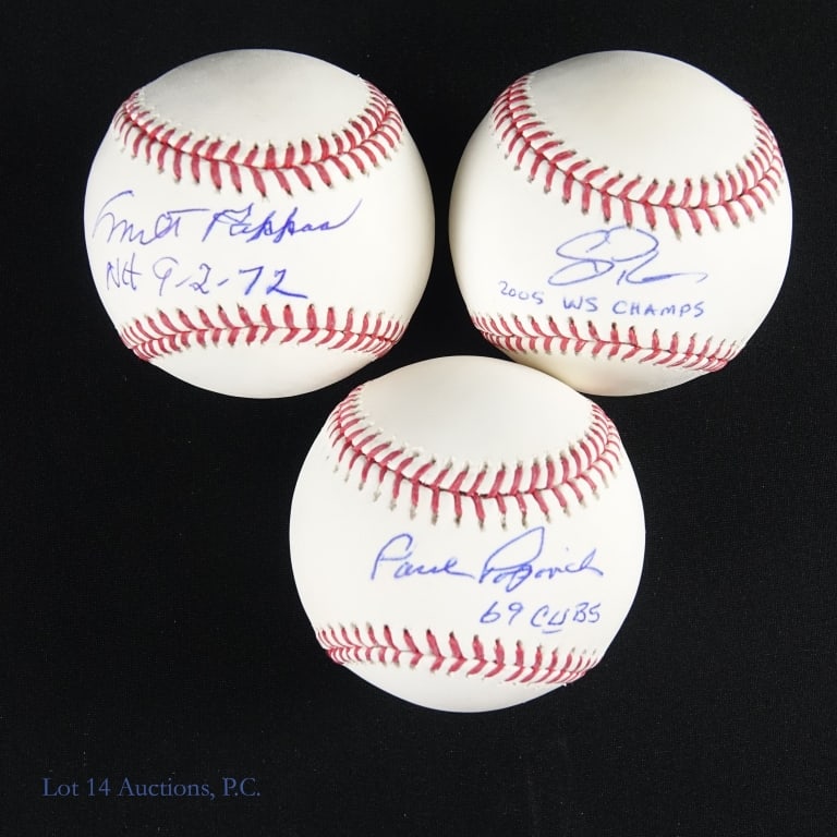 Chicago Cubs Signed Baseballs (8) - 2