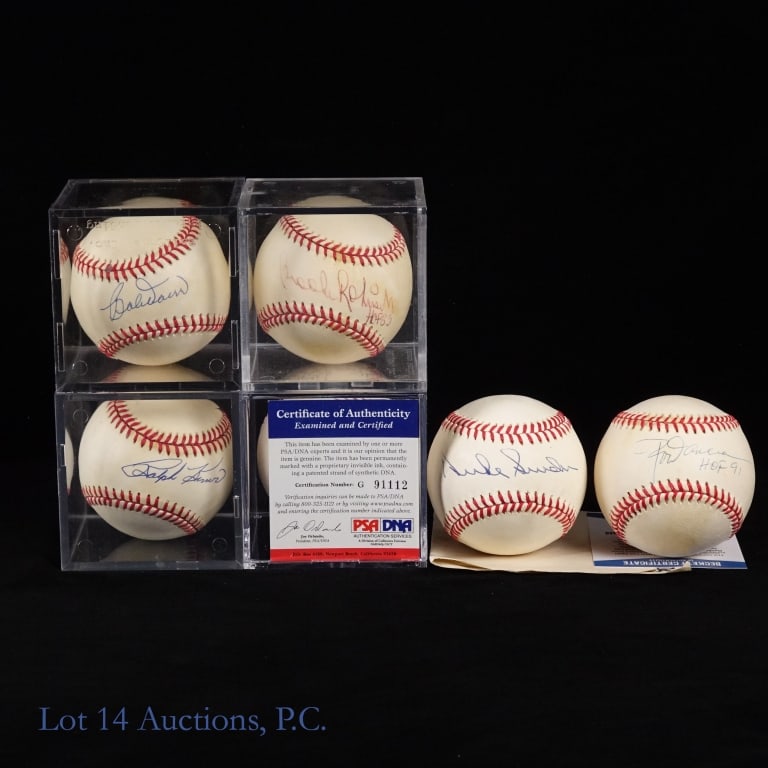 Old Time HOF Player Signed Baseballs (6) (1 of 5)
