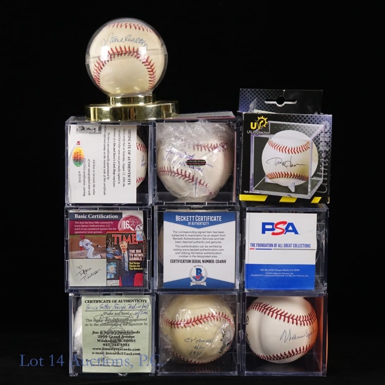 Signed Baseballs HOF Pitchers (10) (1 of 7)
