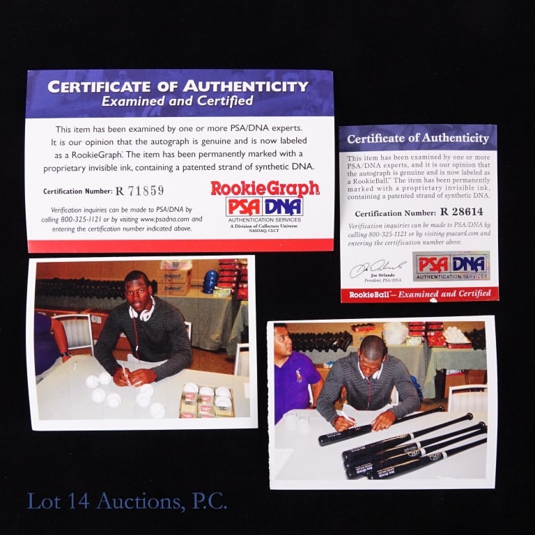 Jorge Soler Signed Professional Model Bat PSA COA - 4