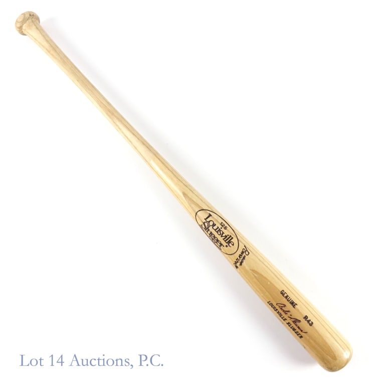 Andre Dawson Signed Louisville Slugger Bat W/COA: Andre Dawson model Louisville Slugger bat signed on the barrel by Andre Dawson. Dawson signed with a blue Sharpie type pen and added the inscription "1987 N.L. M.V.P." This bat has a hologram from