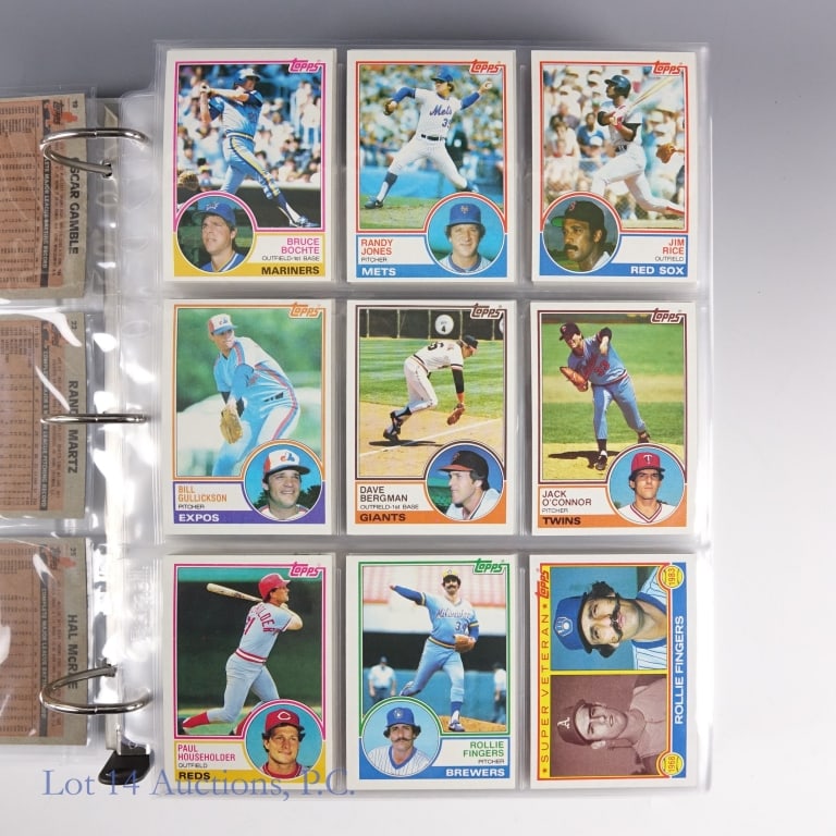 1983 Topps Baseball Cards Complete Set - 3