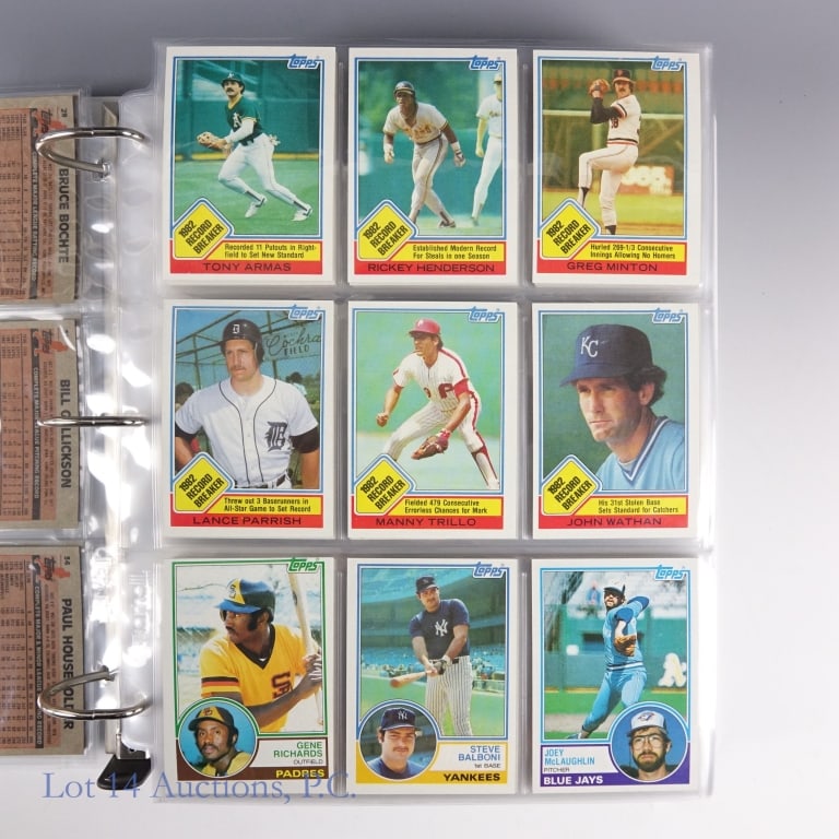 1983 Topps Baseball Cards Complete Set - 4
