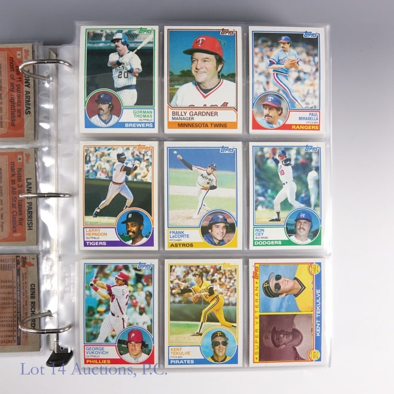 1983 Topps Baseball Cards Complete Set - 5