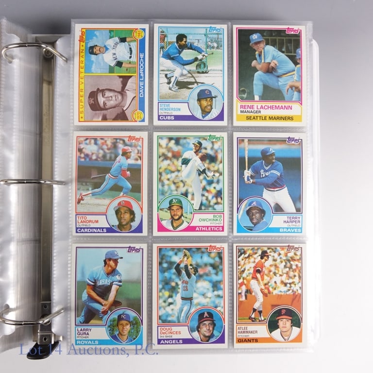 1983 Topps Baseball Cards Complete Set - 6