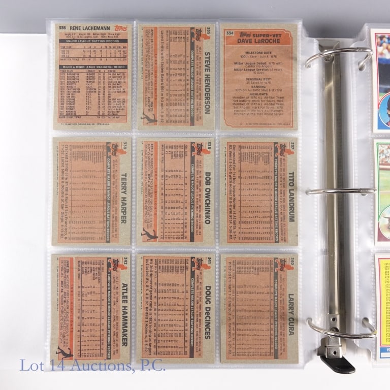 1983 Topps Baseball Cards Complete Set - 7