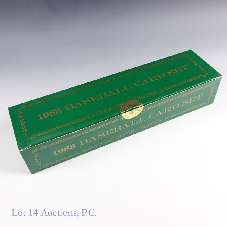 1988 Topps Tiffany Baseball Card Set #808: NOT sealed - 1988 Topps Tiffany baseball card set. We have confirmed that the set is complete with all 792 cards. Some cards have light corner wear. Box is marked as serial number: 00000808.