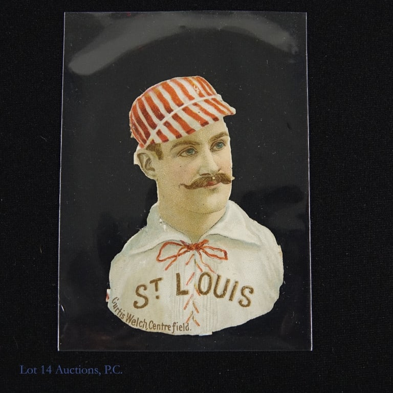 1888 Scrapps Tobacco Curtis Welch Card: Commonly referred to as a Scrapps Tobacco card, this card was issued by HD Smith & Co in 1887 or 1888 and is considered by many to be one of the first cards to be issued by a confectionary company. A