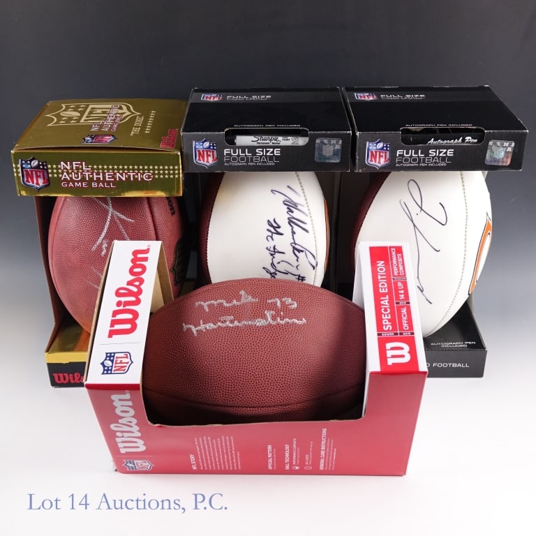 Chicago Bears Signed Footballs NO COAs (4) (1 of 5)