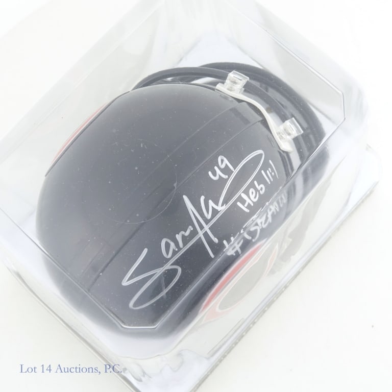 Chicago Bears Signed Mini Helmets AS IS (3) - 2