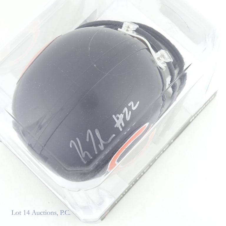 Chicago Bears Signed Mini Helmets AS IS (3) - 4