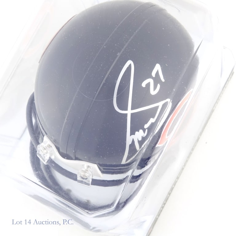 Chicago Bears Signed Mini Helmets AS IS (3) - 6