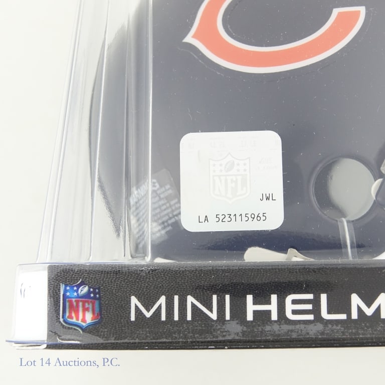 Chicago Bears Signed Mini Helmets AS IS (3) - 7