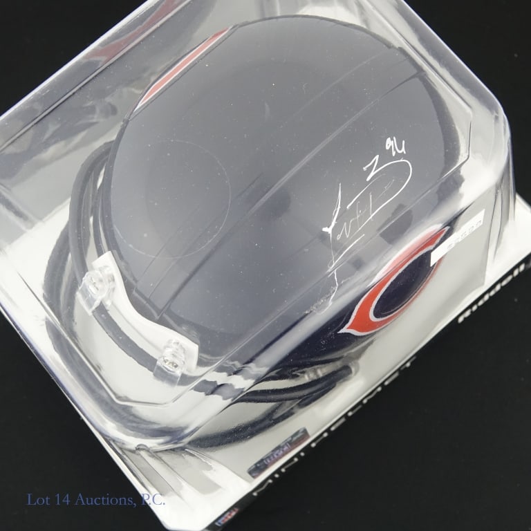 Signed Bears Mini Helmets Unknown Players (3) - 2