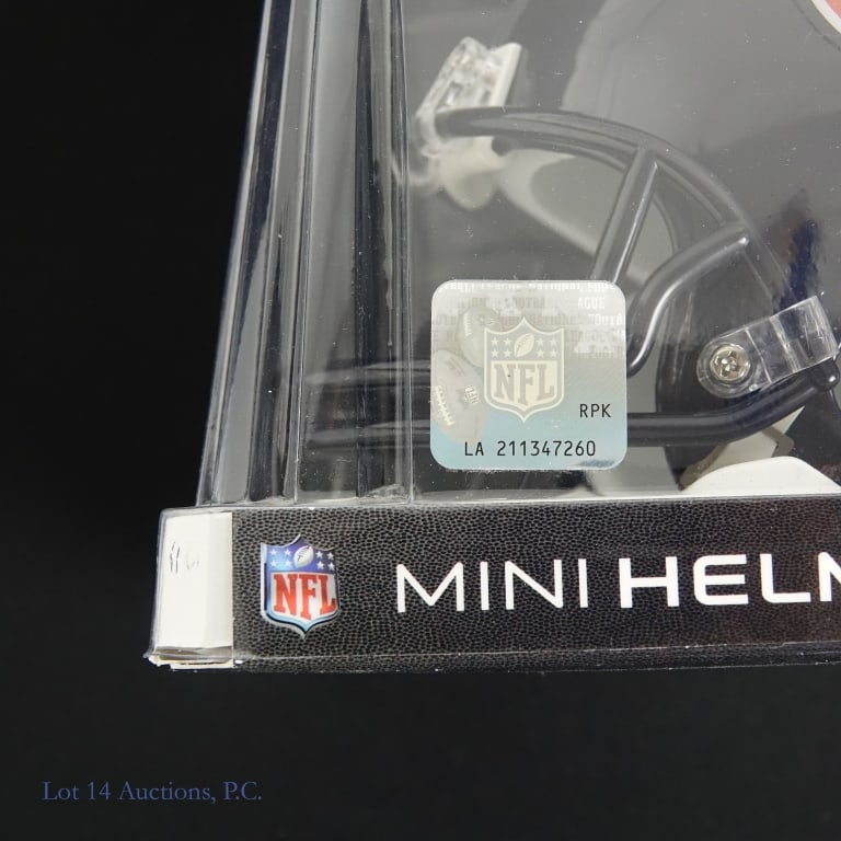 Signed Bears Mini Helmets Unknown Players (3) - 3