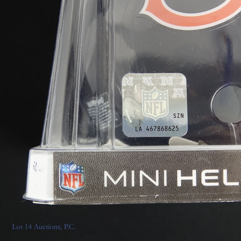 Signed Bears Mini Helmets Unknown Players (3) - 5