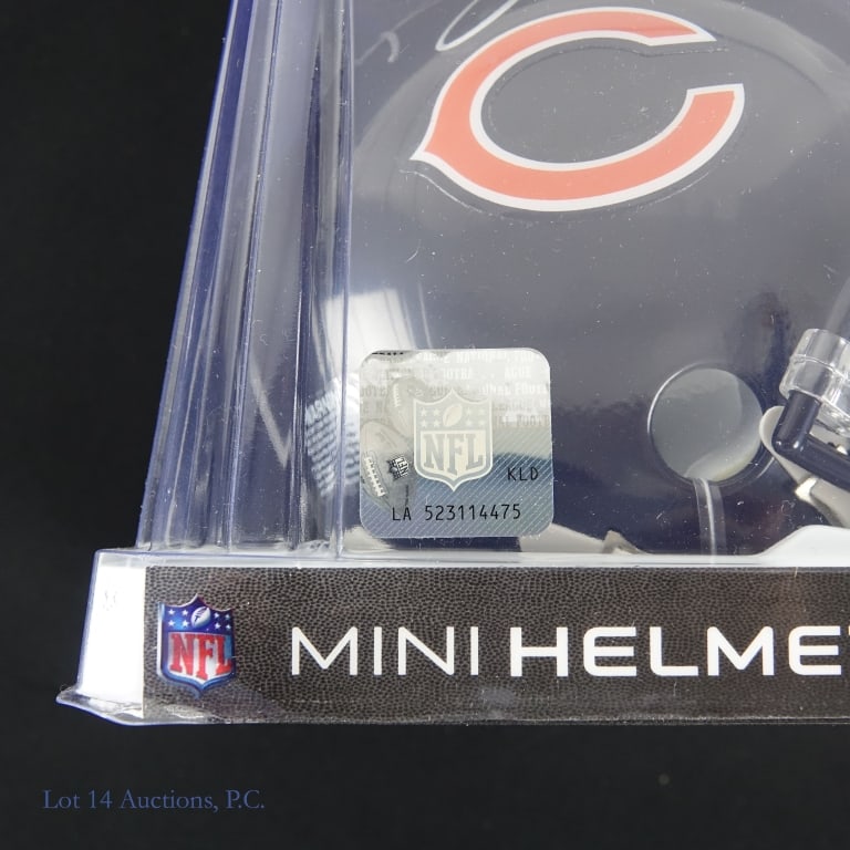 Signed Bears Mini Helmets Unknown Players (3) - 7