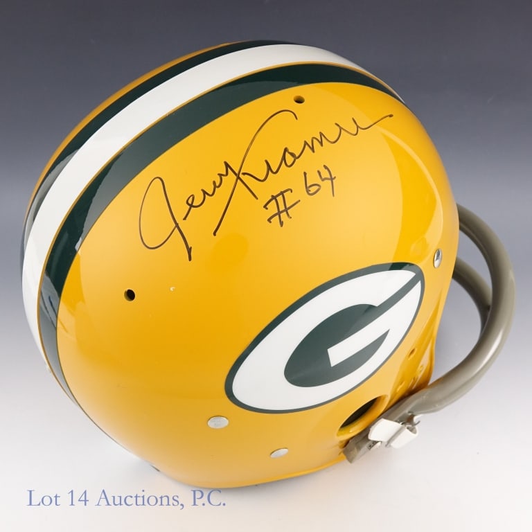 Packers Jerry Kramer Signed FS Helmet AHLOA (1 of 5)