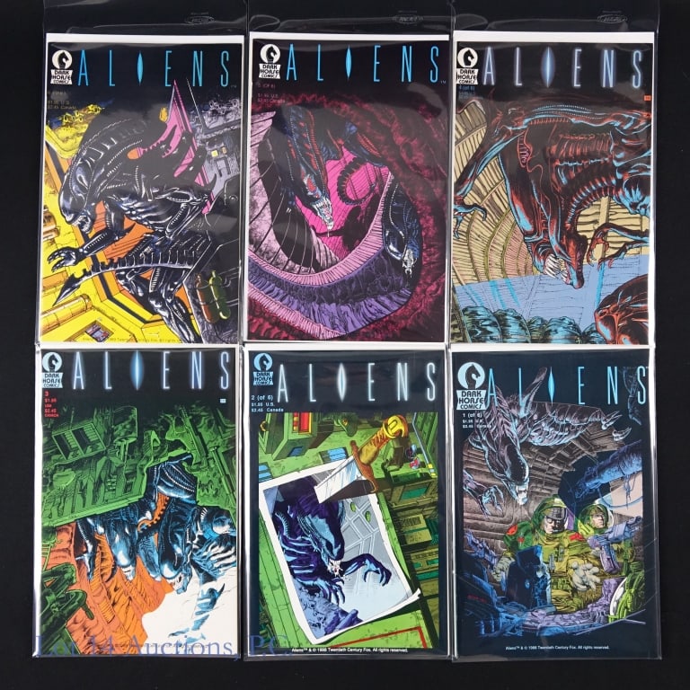 Aliens #1-6 Complete Run, Key, Dark Horse (6): Aliens #1-6 Complete Run, Key, Dark Horse (6). Full run of 1988 Aliens mini-series from Dark Horse Comics including a Key Issue of #1 - First appearance of Aliens, Xenomorphs, in original stories. Sta
