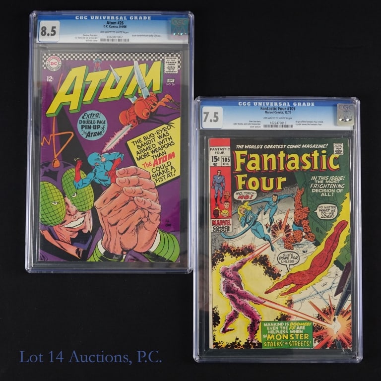 60's & 70's CGC Graded FF & Atom, Key Comic (2) (1 of 9)