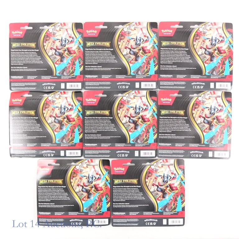 NIB Pokemon Mega Evo 3 Pack Psyduck Blisters (8) - 3