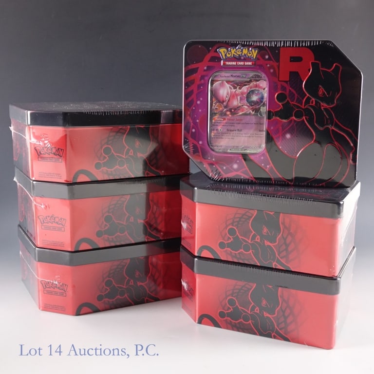 NIB Pokemon Destined Rivals Tin Case (6 Tins) (1 of 3)