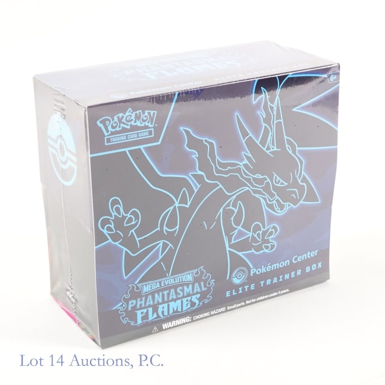 NIB Pokemon Center Phantasmal Flames ETB: NIB Pokemon Center Phantasmal Flames ETB. All items Factory Sealed. Pokemon Center Mega Evolution Phantasmal Flames Elite Trainer Box - 11 Mega Evolution Phantasmal Flames Boosters; 1 Full Art Charcad