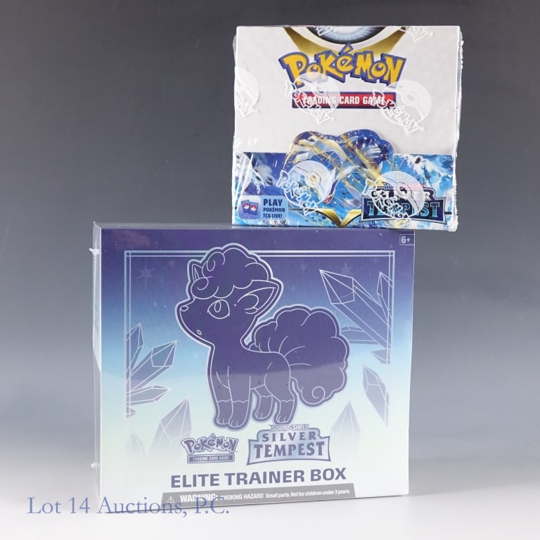 NIB Pokemon SW/SH Silver Tempest ETB & Booster Box (1 of 2)