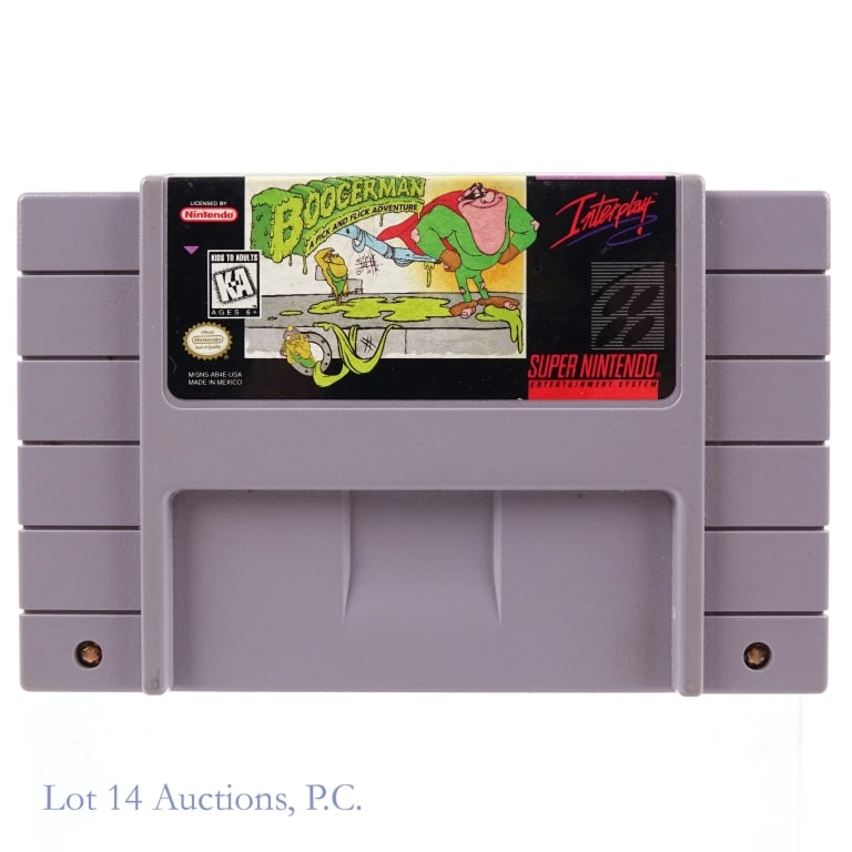 Super Nintendo SNES Boogerman Game Cartridge (1 of 2)
