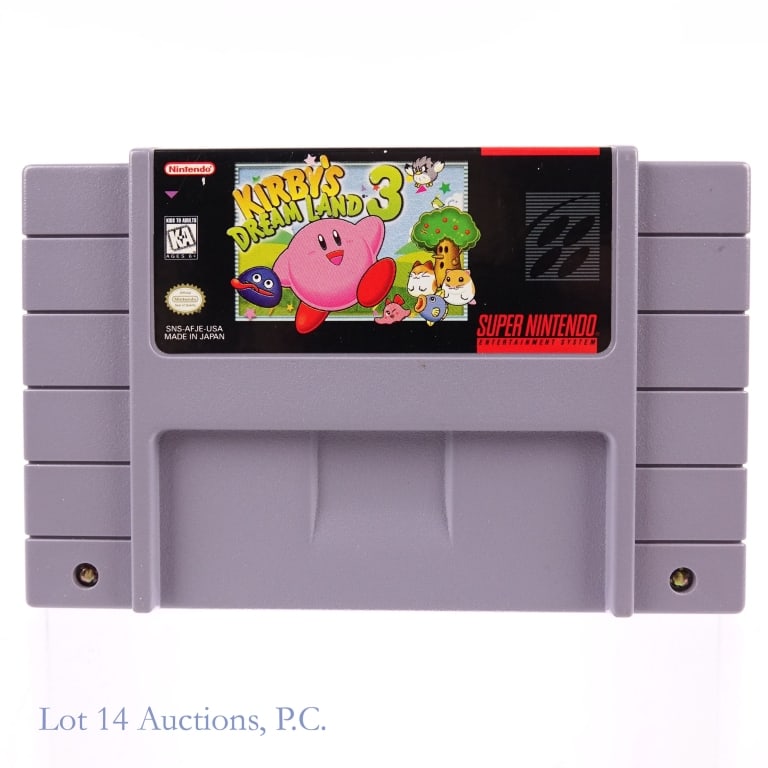 Super Nintendo SNES Kirby's Dream Land 3 Game Cart (1 of 2)