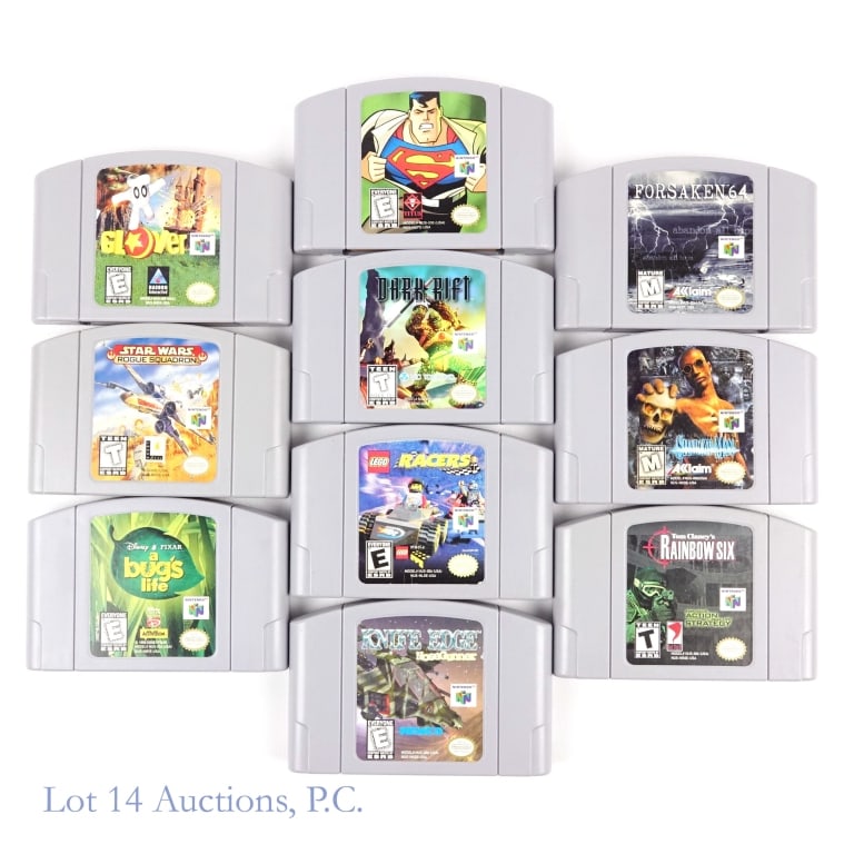 Nintendo 64 N64 Game Cartridges (10) (1 of 5)