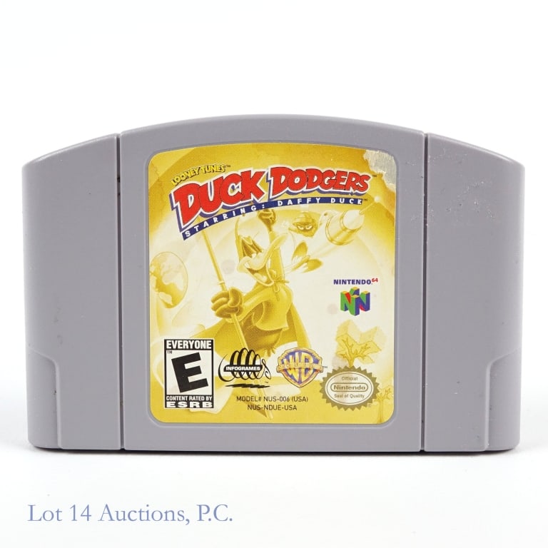Nintendo 64 Looney Tunes Duck Dodgers Game Cart: Nintendo 64 N64 Looney Tunes Duck Dodgers game cartridge. ***All games opened and verified authentic. Lot 14 will guarantee authenticity.***