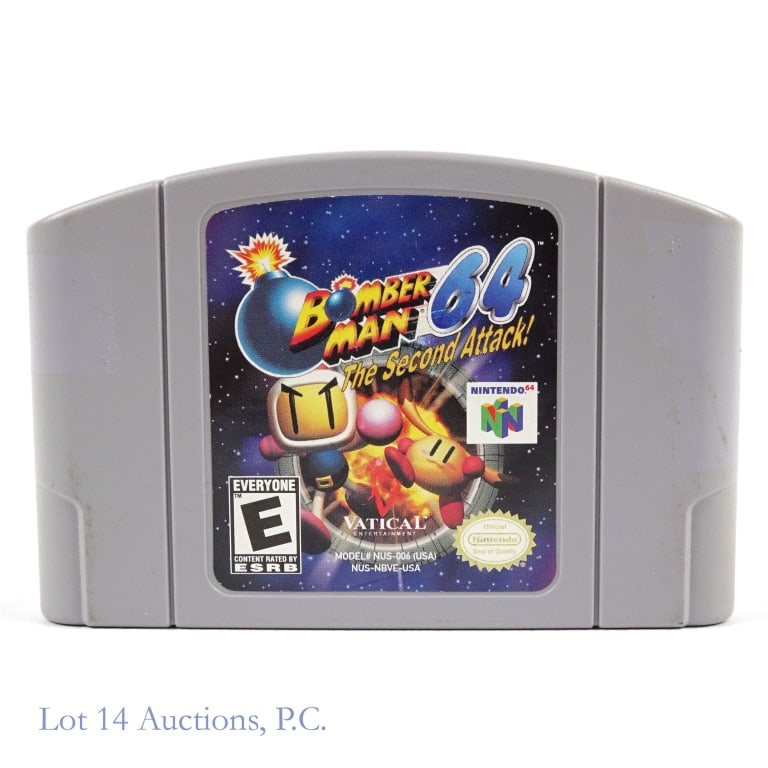 Nintendo 64 N64 Bomber Man 64 Game Cartridge (1 of 2)