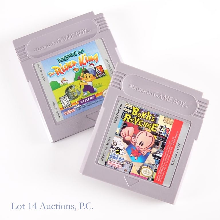 GameBoy Bonks Revenge & Legend Of The River King: Two (2) Nintendo GameBoy game cartridges - Bonks Revenge & Legend Of The River King.