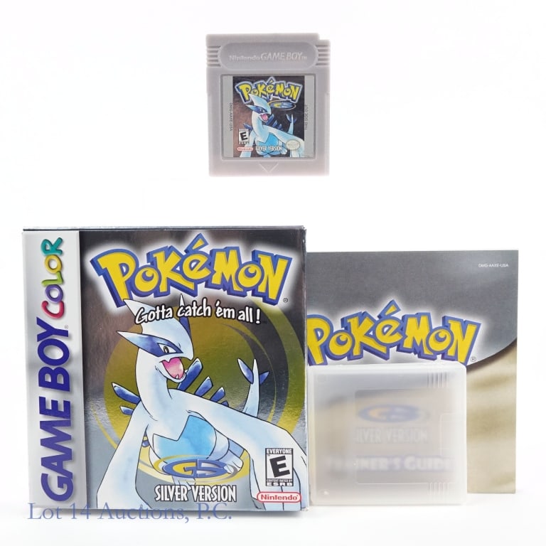 Nintendo GameBoy Color Pokemon Silver Game CIB: Nintendo GameBoy Color Pokemon Gotta Catch 'em All Silver Version game in original box with manuals. ***All games opened and verified authentic. Lot 14 will guarantee authenticity.***