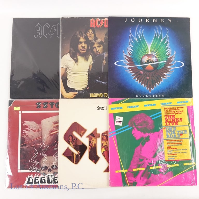 Vinyl Records, AC/CD, ZZ Top, Journey (6) (1 of 5)