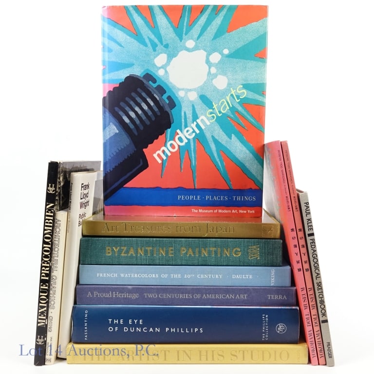 Art, Architecture Culture Books, 13: 13 Books focused on art, architecture, culture and more. "Frank Lloyd Wright; Public Buildings", 1967, 1970, Japan, Simon and Schuster. "Byzantine Painting; The Great Centuries of Painting", Historica